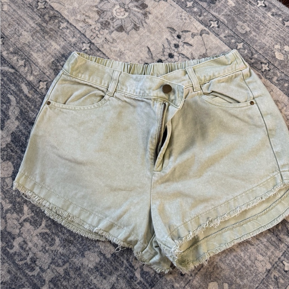 Women's Casual Green Shorts